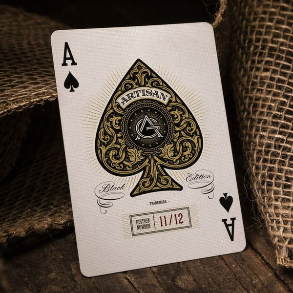 Artisan Black Playing Cards
